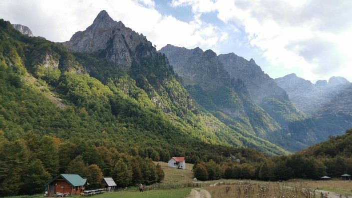 Mountain view from a village.