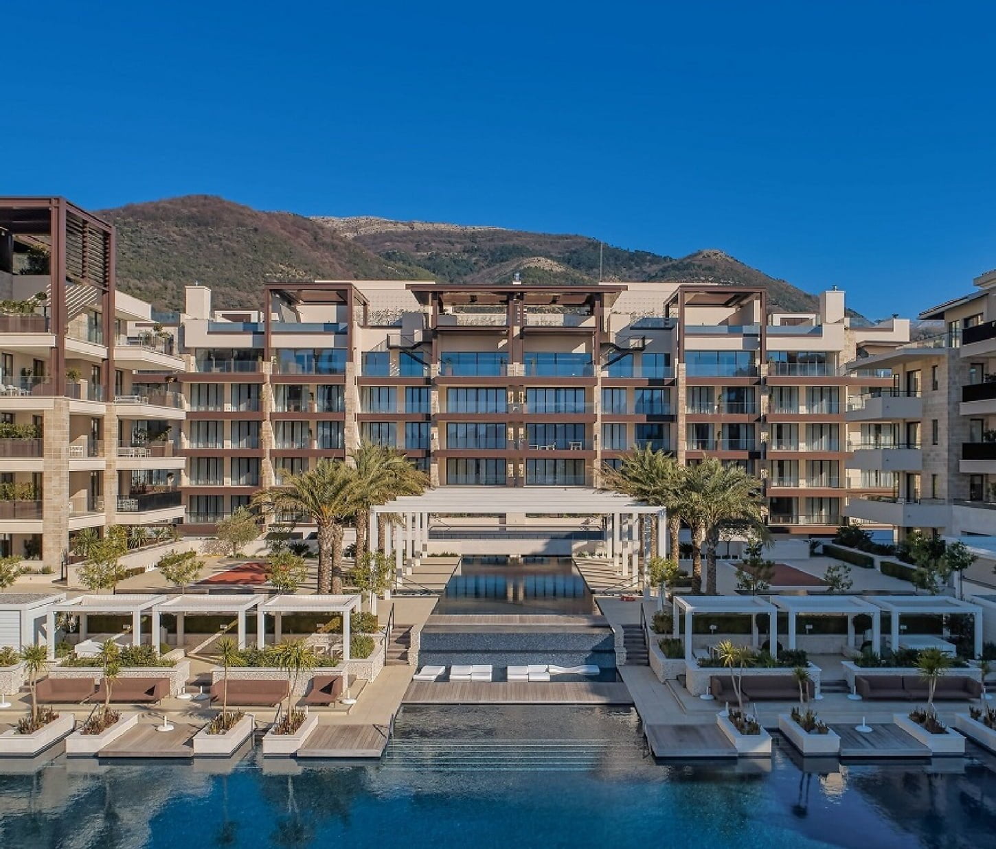 South Village building complex in Porto Montenegro