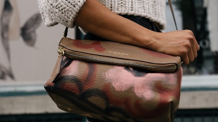 burberry leather bag