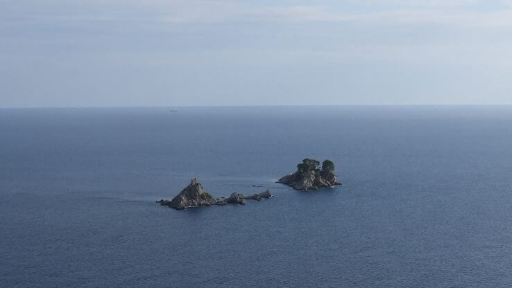 Two small rocky islands