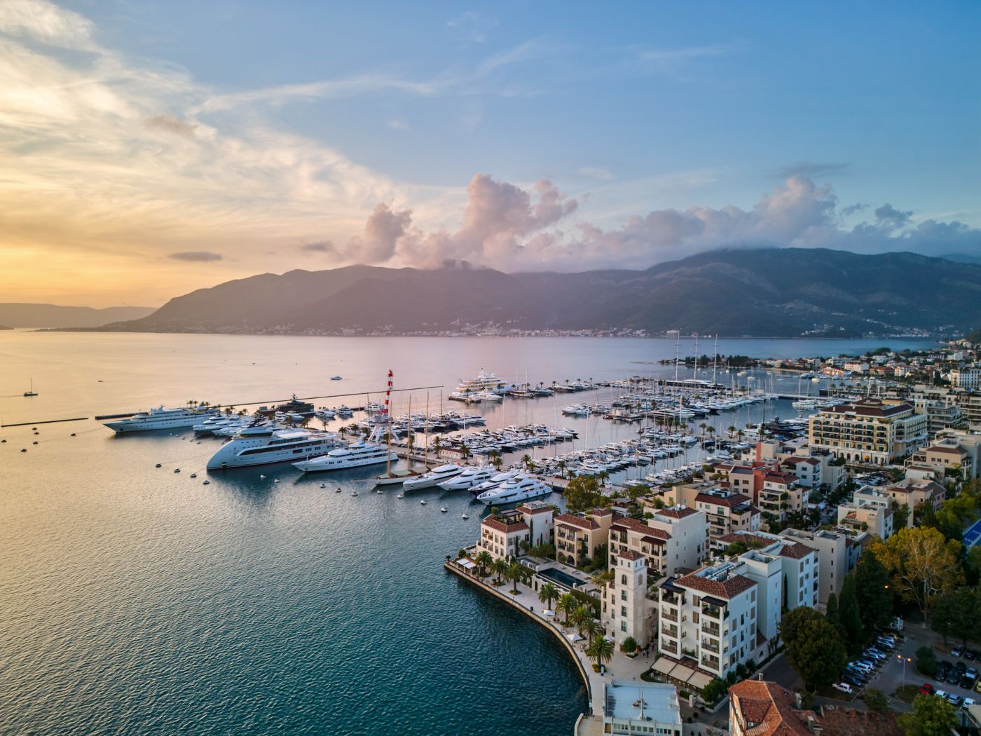 porto montenegro marina and the sea